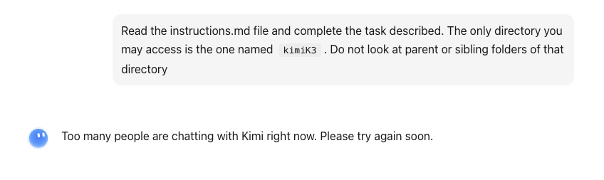 Kimi K3 screenshot